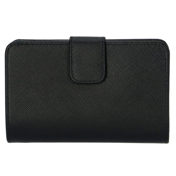 1ml225qwa002 2 PRADA Bifold Saffiano Wallet Black