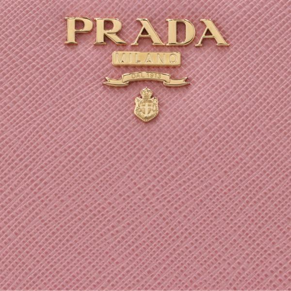 1ml225qwa442 3 PRADA Bifold Saffiano Wallet Pink