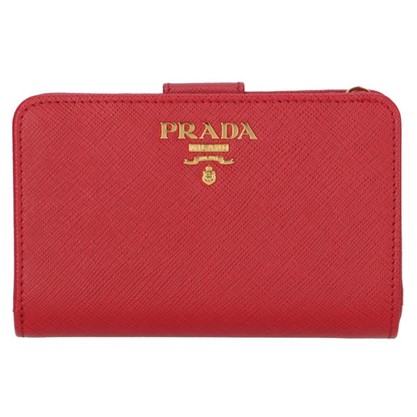 1ml225qwa68z 1 PRADA Embossed Calfskin Bifold Wallet