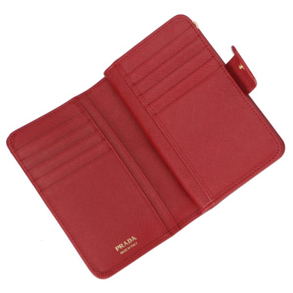 1ml225qwa68z 4 PRADA Embossed Calfskin Bifold Wallet