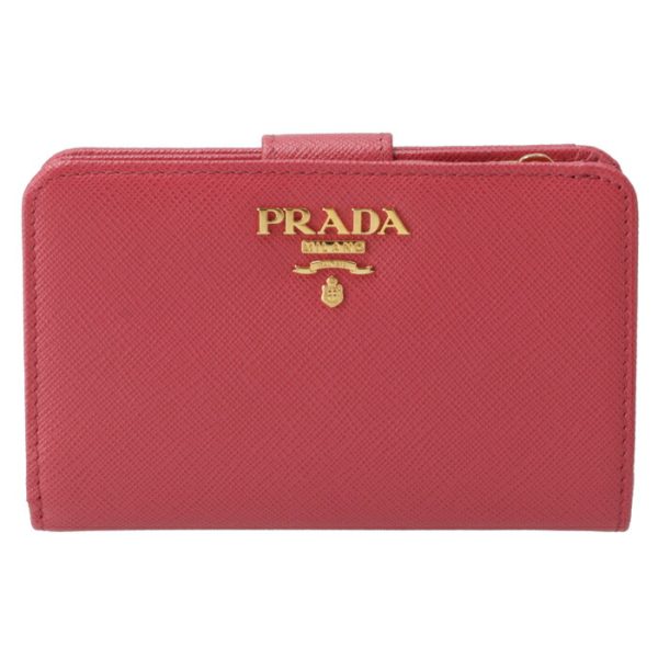 1ml225qwa 1 PRADA Bifold Saffiano Metal Wallet