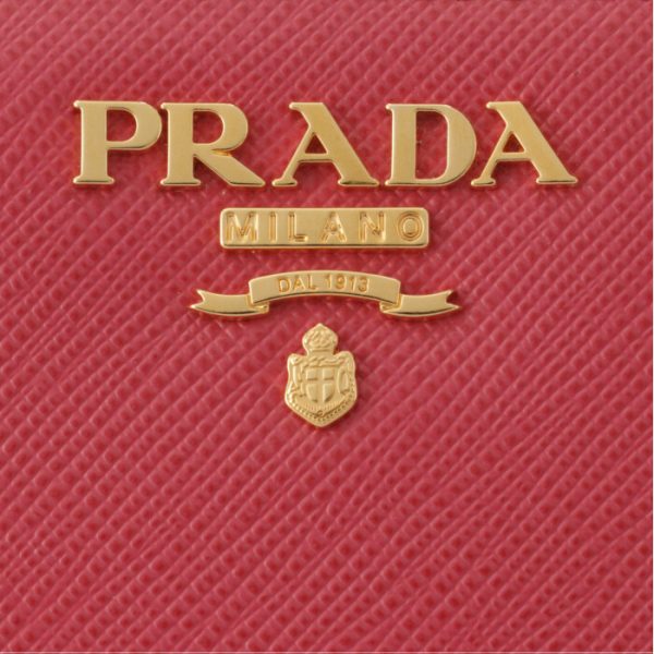 1ml225qwa 3 PRADA Bifold Saffiano Metal Wallet