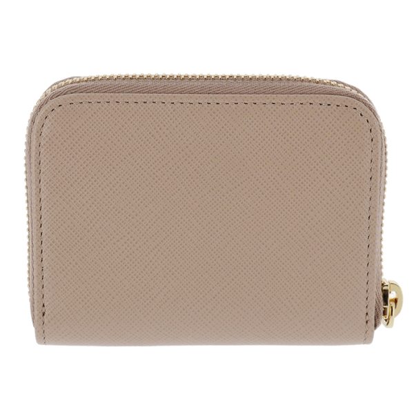 1mm268qhh236 2 PRADA Saffiano Leather Coin Purse Beige