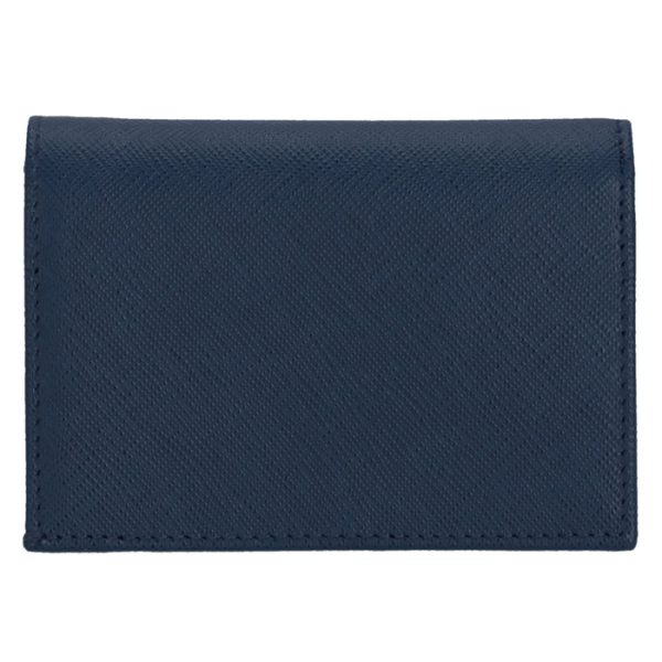 1mv021qwa016 2 PRADA Bifold Saffiano Wallet Navy