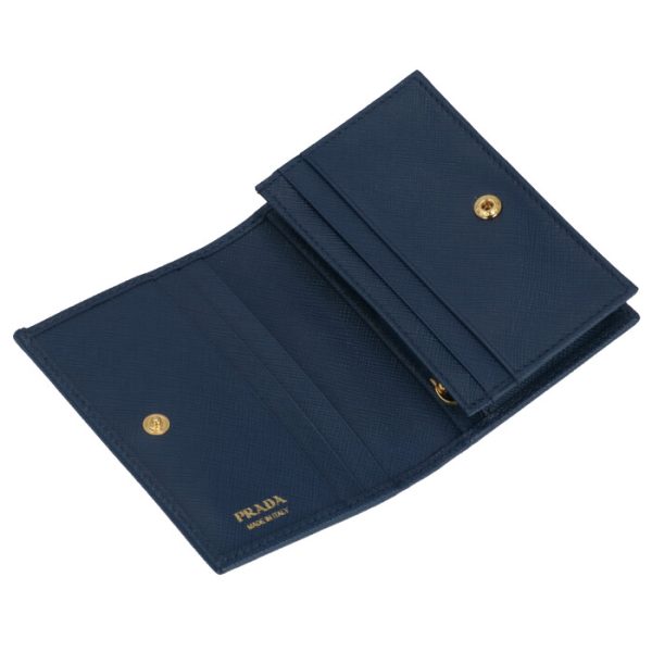 1mv021qwa016 4 PRADA Bifold Saffiano Wallet Navy