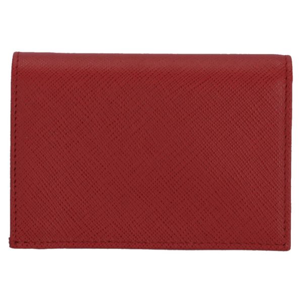 1mv021qwa68z 2 PRADA Bifold Saffiano Wallet Red