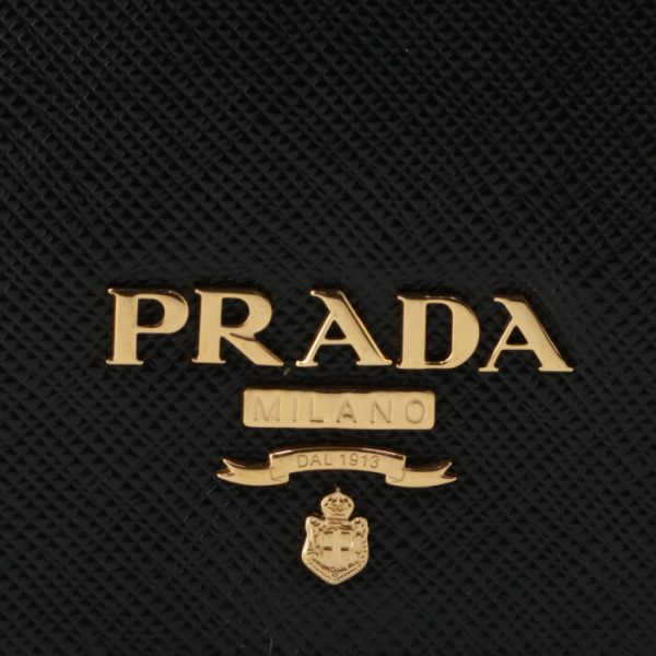 1mv204zlp61h 3 PRADA Saffiano Bifold Wallet Black