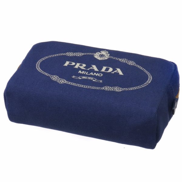 1na02120lctl 3 PRADA Canapa Pouch Canvas Navy