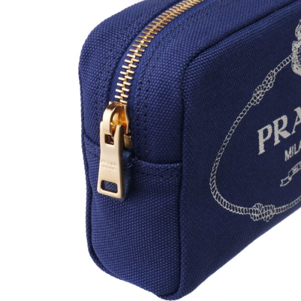 1na02120lctl 6 PRADA Canapa Pouch Canvas Navy