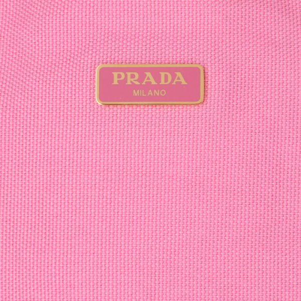 1ne369zpxn9t 6 PRADA Logo Canvas Mini Bucket Bag Beige x Pink