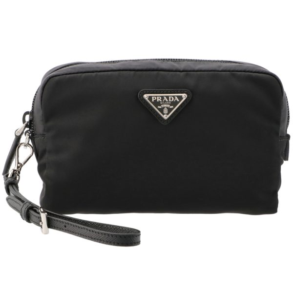 1ns021r067 1 PRADA Pouch Re Nylon Strap Cosmetic Pouch