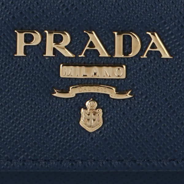 1pg004qwa016 3 PRADA Key Case Saffiano Blue Navy