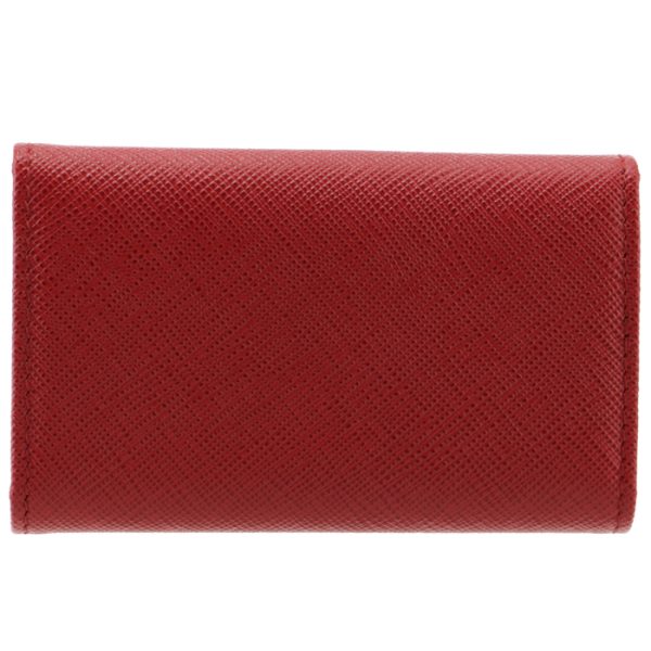 1pg004qwa68z 2 PRADA Key Case Saffiano Red