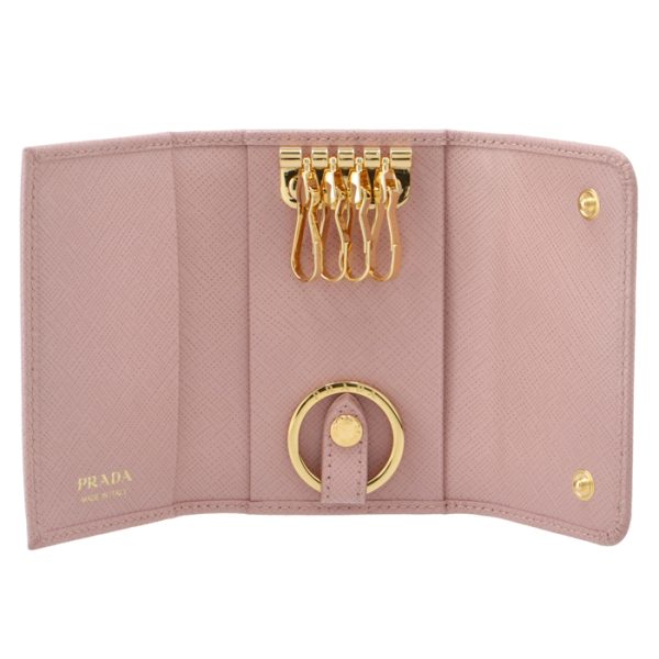 1pg004qwa924 4 PRADA Key Case Saffiano Pink