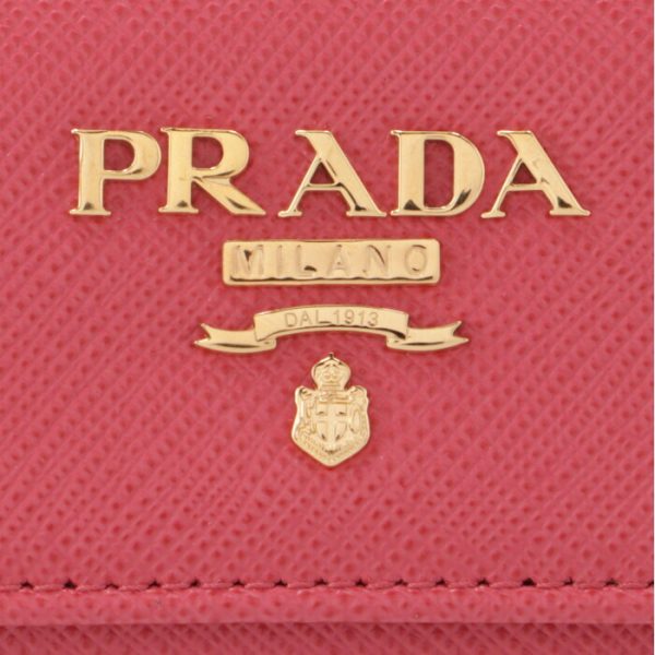 1pg004qwa 3 PRADA Key Case Saffiano Metal