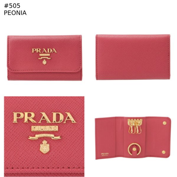 1pg004qwa 5 PRADA Key Case Saffiano Metal