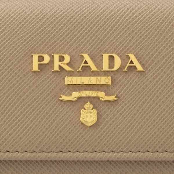 1pg004zlp 3 PRADA Key Case Saffiano Bicolor with Key Ring