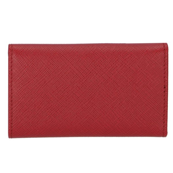 1pg222qwa68z 2 PRADA Key Case Saffiano Red