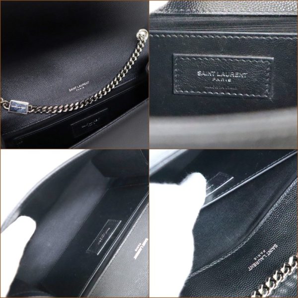 2000015256100010 7 Saint Laurent Kate Tassel Chain Shoulder Bag Black