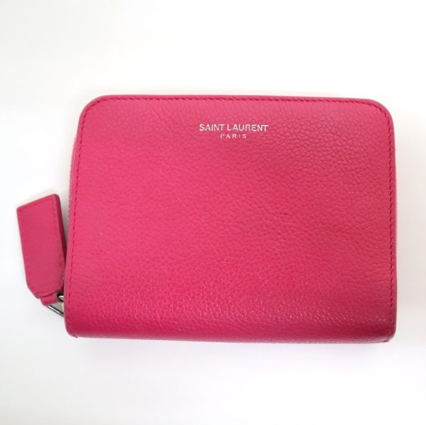 2000018256100008 1 Saint Laurent Bifold Wallet Pink