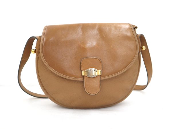 2000075256000002 1 Dior Vintage Shoulder Bag Brown