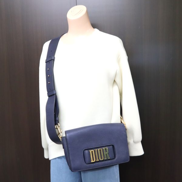 2000075256500027 10 Dior Evolution Shoulder Bag Navy