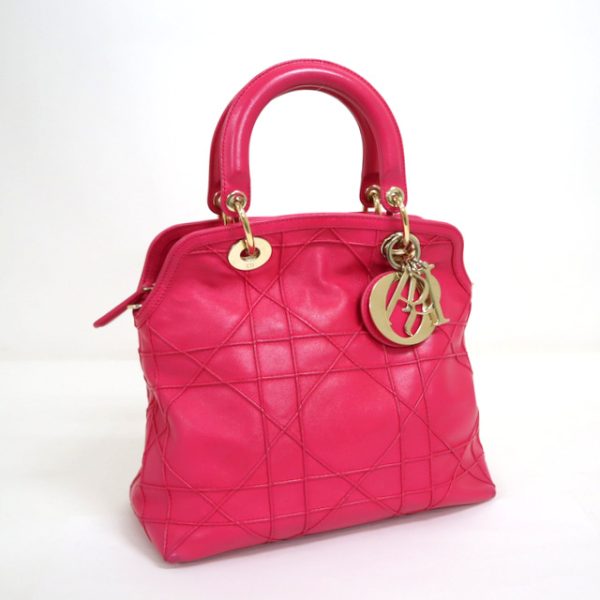 2000076255000020 1 Christian Dior Granville 2Way Tote Bag Pink