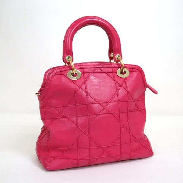 2000076255000020 2 Christian Dior Granville 2Way Tote Bag Pink