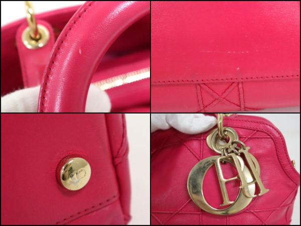 2000076255000020 9 Christian Dior Granville 2Way Tote Bag Pink