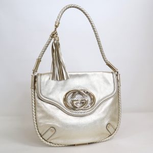 2000087255400047 1 Gucci OPHIDIA GG Supreme Canvas Leather Shoulder Bag BEIGE+BROWN