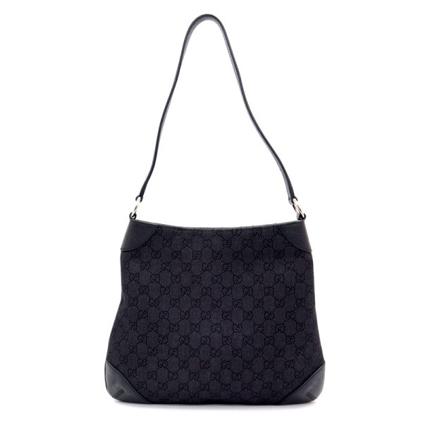 2000087256000038 2 Gucci GG Canvas Shoulder Bag Black