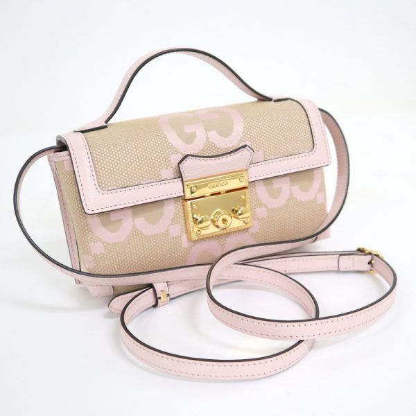 2000087256000130 1 Gucci Padlock Mini Shoulder Bag Pink