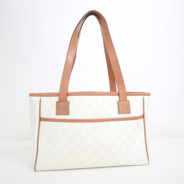 2000087256100082 1 Gucci GG Plus Handbag White Brown