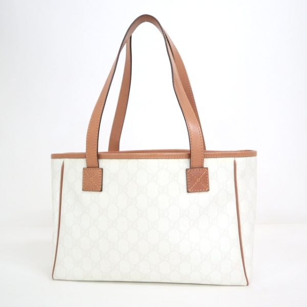 2000087256100082 2 Gucci GG Plus Handbag White Brown