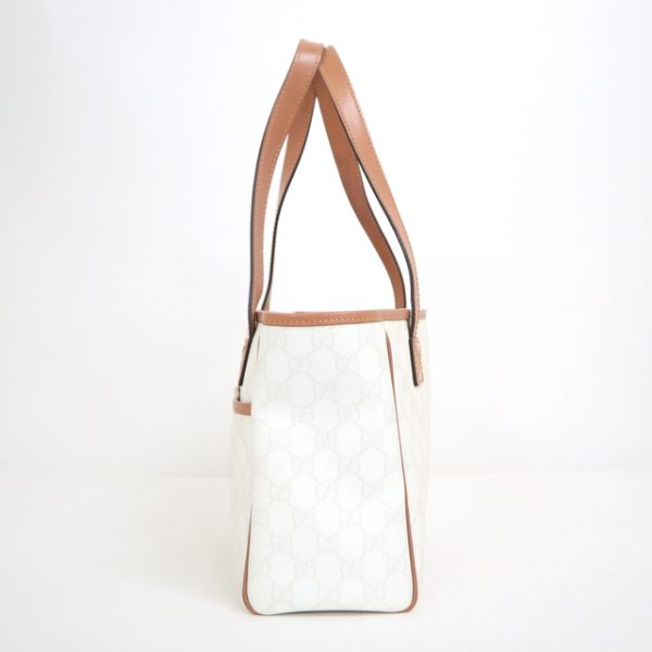 2000087256100082 4 Gucci GG Plus Handbag White Brown