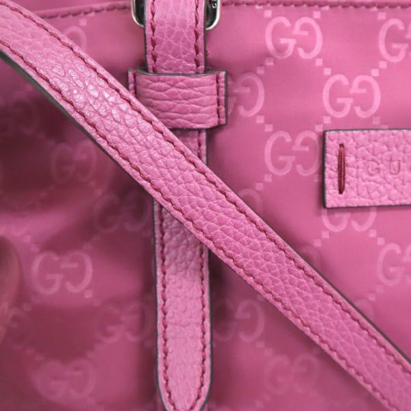 2000087256500172 7 Gucci GG Nylon 2Way Bag Pink