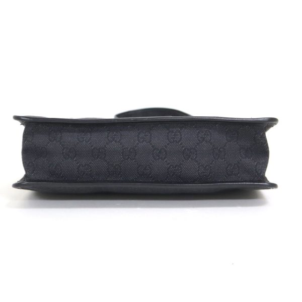 2000087256600070 4 Gucci GG Canvas Shoulder Bag Black