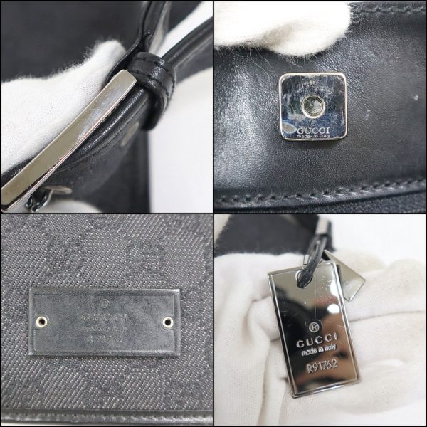 2000087256600070 7 Gucci GG Canvas Shoulder Bag Black