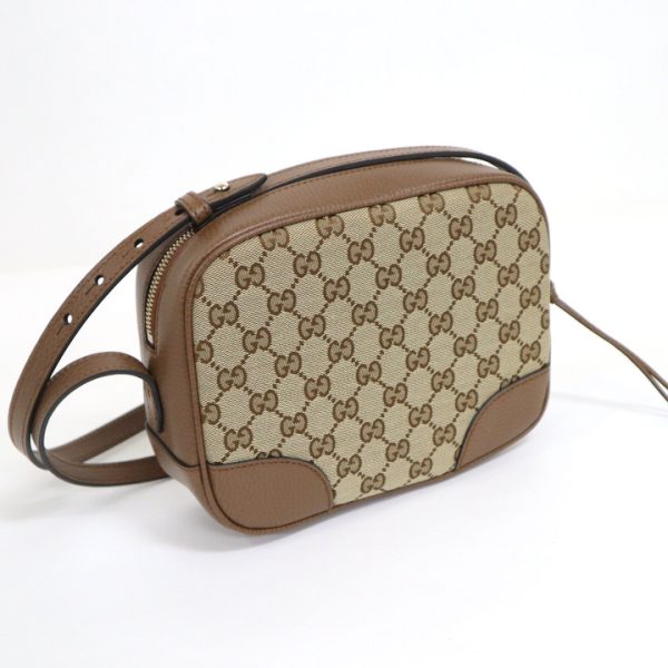 2000087257000005 2 Gucci GG Canvas Shoulder Bag Beige Brown