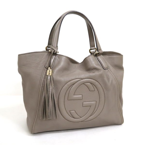 2000088256100104 1 Gucci Soho Tote Bag Greige