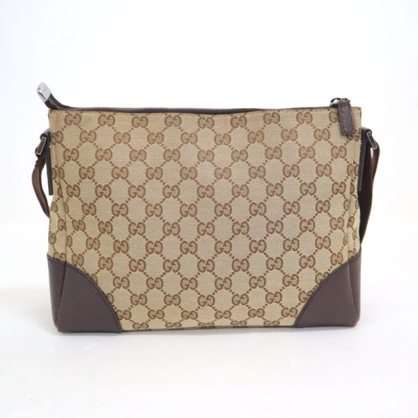 2000088256100126 2 Gucci GG Canvas Shoulder Bag Brown