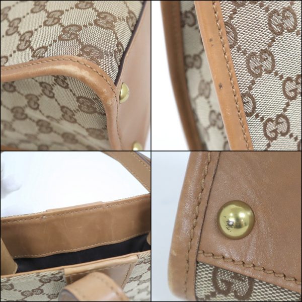 2000088256100130 9 Gucci GG Canvas Handbag Beige