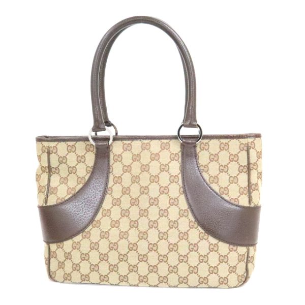 2000088256300046 2 Gucci GG Canvas Tote Bag Beige Brown