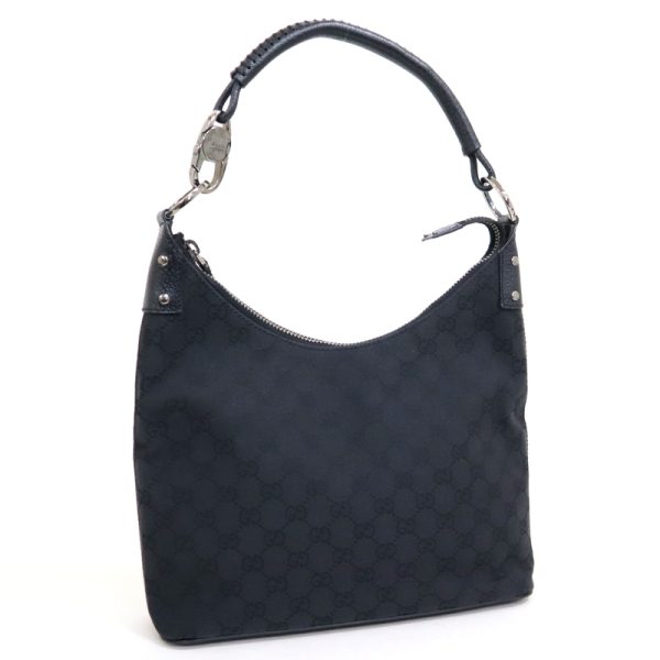 2000088256500097 1 Gucci GG Canvas Shoulder Bag Black