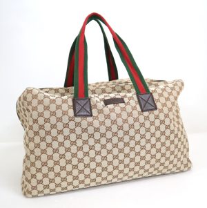 2000088256500113 1 Gucci Nim 2WAY Bag Beige