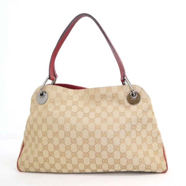 2000088256600050 2 Gucci GG Canvas Handbag Red