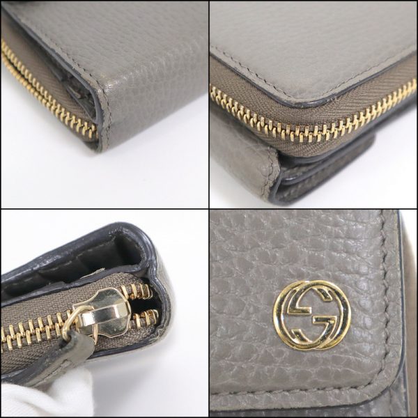 2000090255000107 7 Gucci Interlocking G Long Wallet Grey