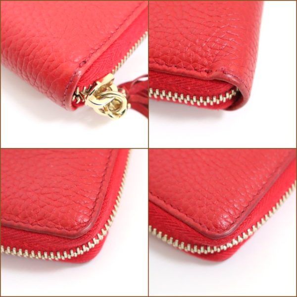 2000090255300080 3 Gucci Interlocking G Round Zipper Wallet Red