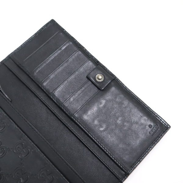 2000090255500075 7 Gucci Guccisima Bifold Long Wallet Black