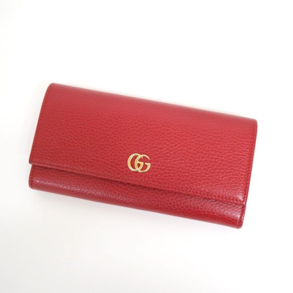 2000090256000040 1 Gucci Continental Bifold Long Wallet Red